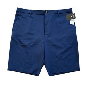Callaway Men's Chino Shorts 42T Navy Blue Stretch Waistband Golf Lightweight